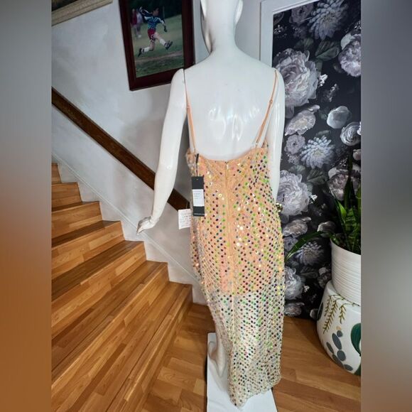 Free People Elliatt Cabana Embellished Midi-Dress/ size XL - Picture 11 of 14